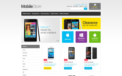 Mobile Store Responsive Magento Theme