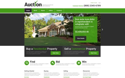 Modello di sito Web reattivo per agenzia immobiliare