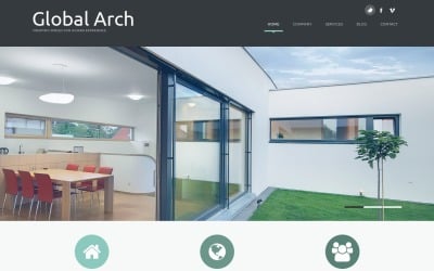 Modello Joomla Responsive #49343 per Un Sito di Architettura