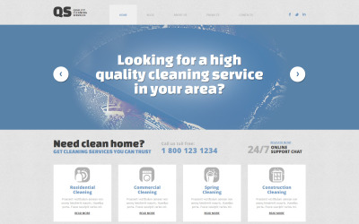Responzivní WordPress motiv na čištění oken