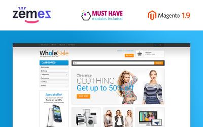 Reszponzív Electronics Store Responsive Magento Theme Magento sablon 49368