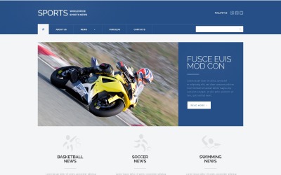 Tema WordPress reattivo per notizie sportive