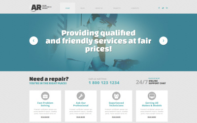 Tema WordPress reattivo per riparazioni domestiche