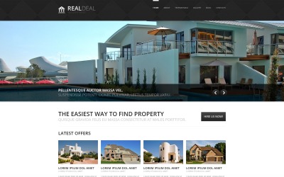 Thème Joomla adaptatif pour site d'agence immobilière #49393