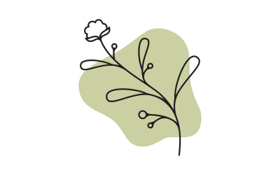 Beauty florist  Shop logo vector icon design template v.11