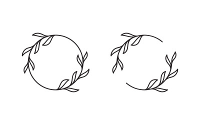 Beauty florist  Shop logo vector icon design template v.12