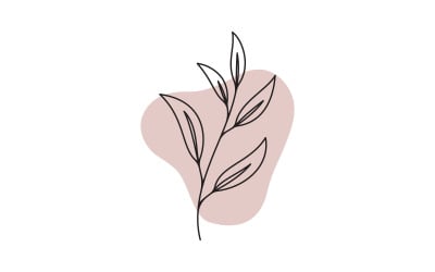 Beauty florist  Shop logo vector icon design template v.6