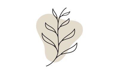 Beauty florist  Shop logo vector icon design template v.9
