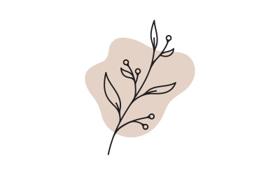 Beauty-Florist-Shop-Logo, Vektorsymbol-Design-Vorlage v.10