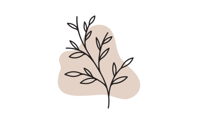 Güzellik çiçekçisi Mağaza logosu vektör simgesi tasarım şablonu v.7