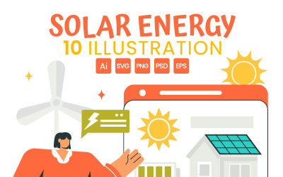 9 Solar Energy Installation Illustration
