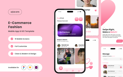 Luminous - Levendige sociale en dating-app UI-kit