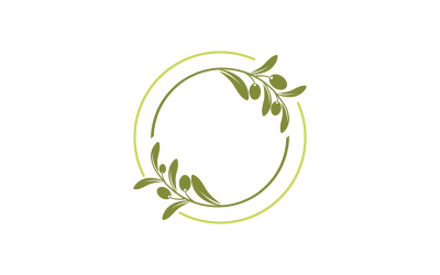 Modello di progettazione dell&amp;#39;illustrazione vettoriale della foglia di olio d&amp;#39;oliva v.23