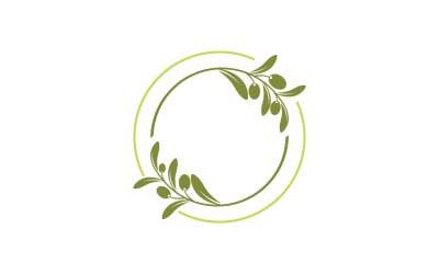 Olive Oil leaf vector illustration design template v.23