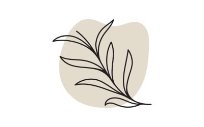 Plantilla de diseño de icono vectorial de logotipo de floristería de belleza v.20
