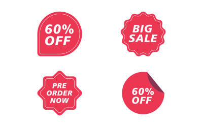 Banner Sale vector icon illustration design template v.5