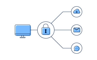 Computing network Vector icon design illustration Template v.15