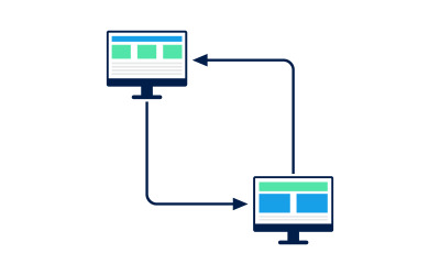 Computing network Vector icon design illustration Template v.4
