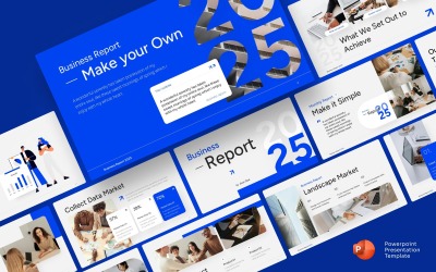 2025 年商业报告 PowerPoint 演示文稿