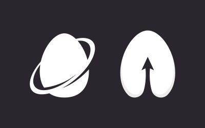 Illustrazione del modello di progettazione dell&amp;#39;icona vettoriale Yummy Egg v.3