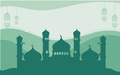 Islamic ornament vector Illustration design template v.10