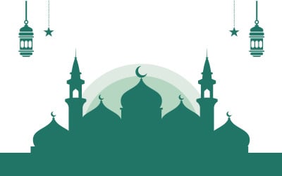 Islamic ornament vector Illustration design template v.9