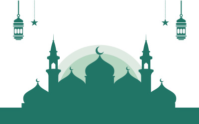 Islamische Ornament-Vektor-Illustration-Design-Vorlage v.9
