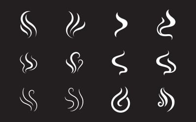 Kouř Vektorové ilustrace designu ikony Šablona v.2