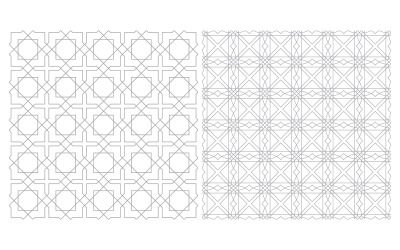 Plantilla de diseño de ilustración vectorial de ornamento islámico v.15