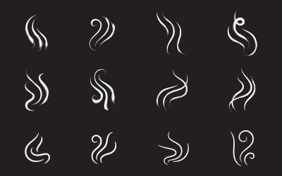 Smoke Vector icon design illustration Template v.1