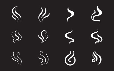 Smoke Vector icon design illustration Template v.2