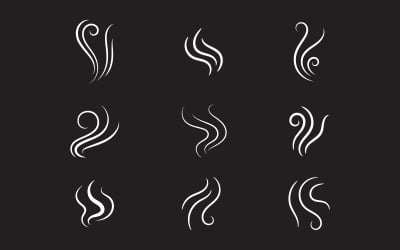Smoke Vector icon design illustration Template v.5