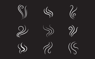 Smoke Vector ikon tervezési illusztráció sablon v.5