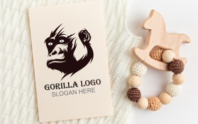 Szablon logo Wild Life Gorilla