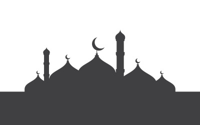 Szablon projektu ilustracji wektorowej ornamentu islamskiego v.1