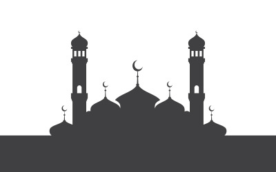 Szablon projektu ilustracji wektorowej ornamentu islamskiego v.2