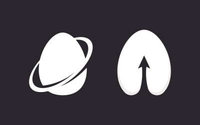 Yummy Egg Vector icon design illustration Template v.3