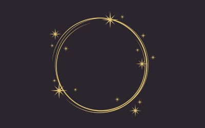 Circle star Vector icon design illustration design template v.10