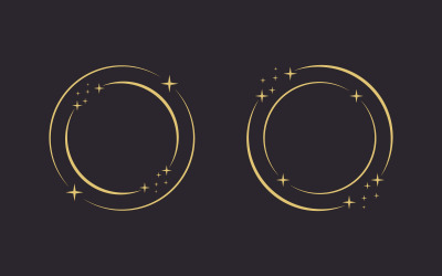 Circle star Vector icon design illustration design template v.12