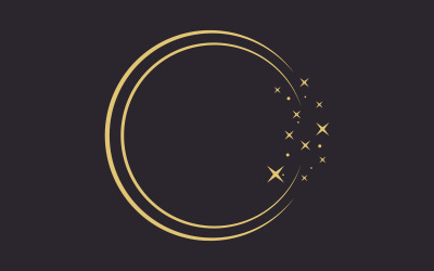 Circle star Vector icon design illustration design template v.15