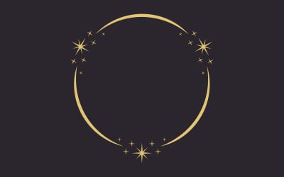 Circle star Vector icon design illustration design template v.16