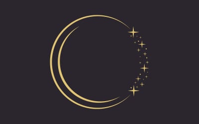 Circle star Vector icon design illustration design template v.17