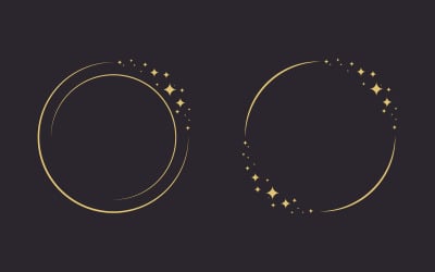 Circle star Vector icon design illustration design template v.18