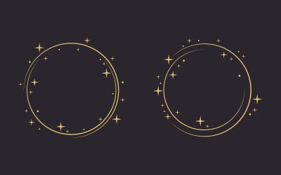 Circle star Vector icon design illustration design template v.20