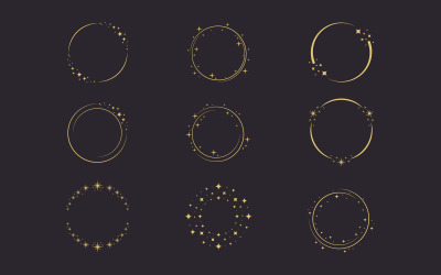 Circle star Vector icon design illustration design template v.21