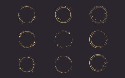 Circle star Vector icon design illustration design template v.23