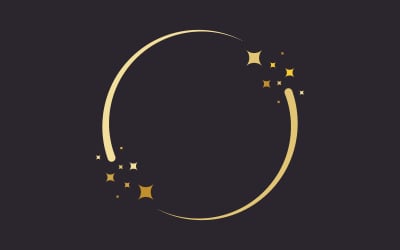 Circle star Vector icon design illustration design template v.2