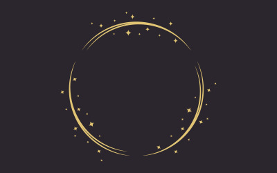 Circle star Vector icon design illustration design template v.4