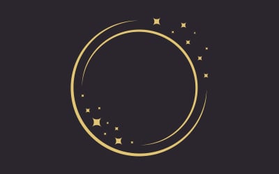 Circle star Vector icon design illustration design template v.5