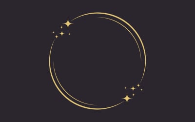 Circle star Vector icon design illustration design template v.6